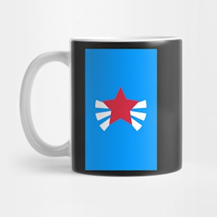 Red Star Burst iPhone case (blue) Mug